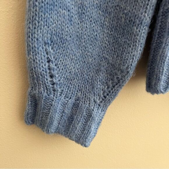Anthropologie light blue cardigan wool blend Women’s XS (oversized) - Picture 7 of 11